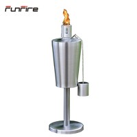 Outdoor Stainless Steel Table Top Garden Oil Lamp Burner Torch