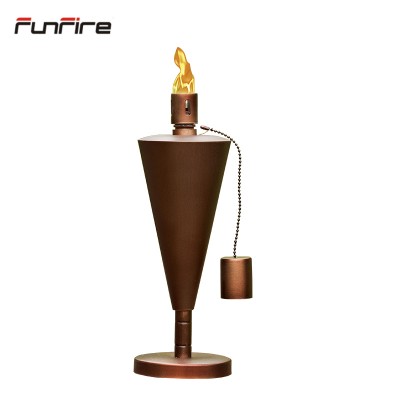 Copper  Tabletop Tiki Style Torches   Patio Light  Lantern  Lighting Genuine