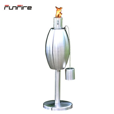 Tabletop Torch Lamp  Outdoor Fuel Canister Flame Light for Citronella with Fiberglass Wick