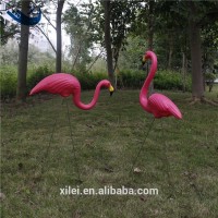 Xilei Wholesale Garden Decor Flamingo Plastic Pink Flamingo Decoration With Stake